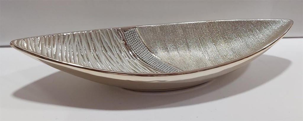 Bandeja Vaciabolsillos Pu Gris Claro 18,5 x 18,5 x 4cm